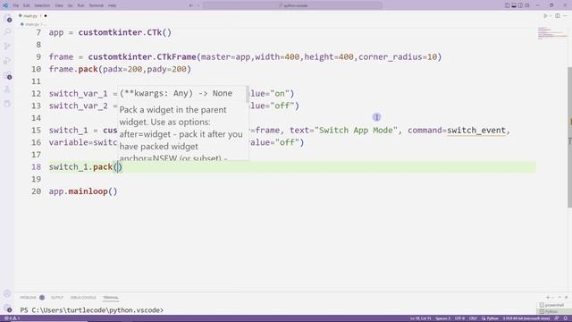 How To Create Switch? - Python Customtkinter Lesson 11 смотреть онлайн