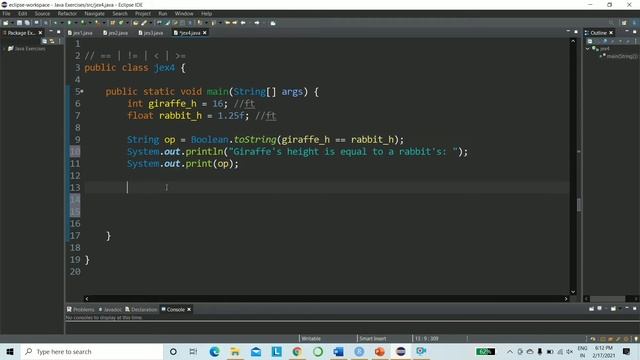 4. Relational Operators in JAVA | Learn Java through Examples | Java Tutorials for Beginners смотреть онлайн