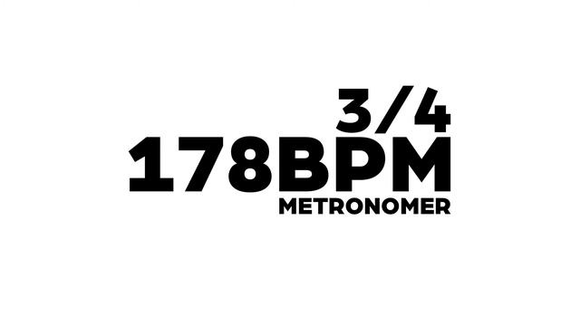 178 BPM Metronome 3/4 смотреть онлайн