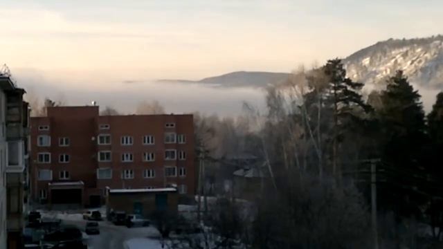 Туман в Дивногорске над Енисеем.. смотреть онлайн