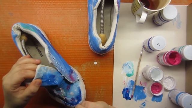 Простая роспись обуви смотреть онлайн