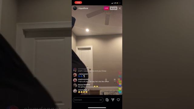 22Gz disses Sheff g says he will beat Sheff g up IG live смотреть онлайн