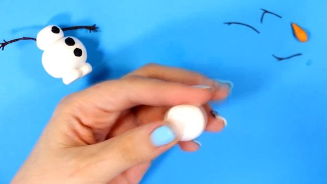 Снеговик ОЛАФ СВОИМИ РУКАМИ! Холодное сердце FROZEN DIY FIMO Поделки для детей МК Анна Оськина смотреть онлайн