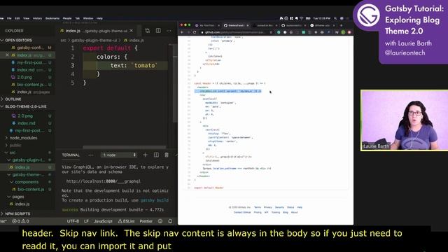 Gatsby Tutorial: Exploring Blog Theme 2.0 смотреть онлайн