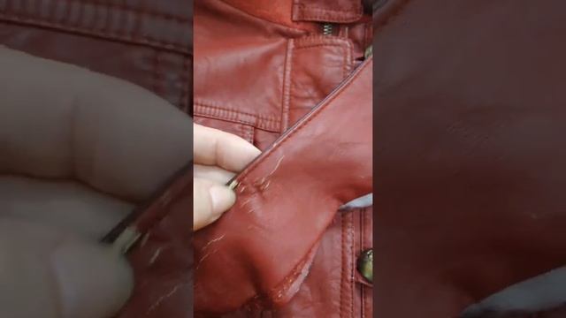 Ремонт кожаной куртки Братиславская.Ателье ремонт кожи. смотреть онлайн