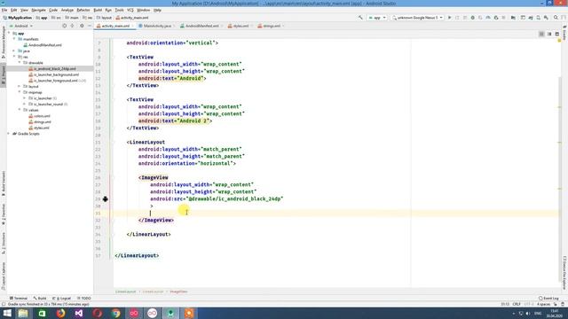 Android. XML Разметка смотреть онлайн