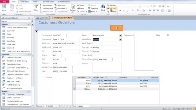 How to use search, find and go to option in Microsoft Access смотреть онлайн