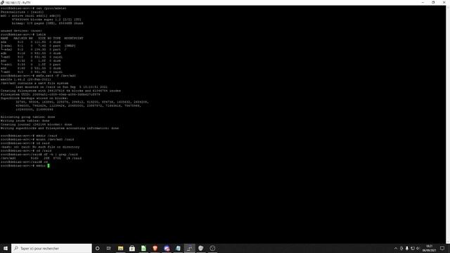 Création d'un NAS raid 1 sur debian 11 - Auto-hébergement ÉPISODE 4 смотреть онлайн