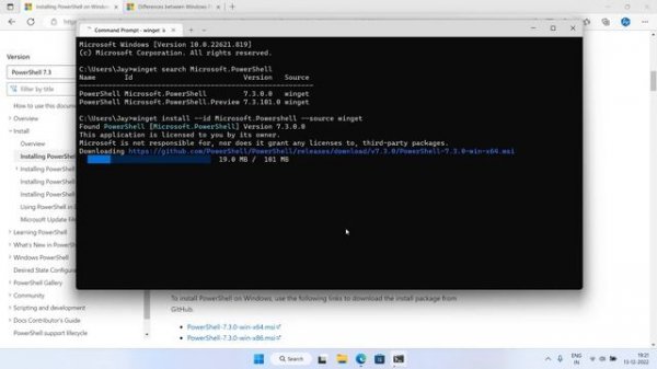 Install PowerShell on Windows 11