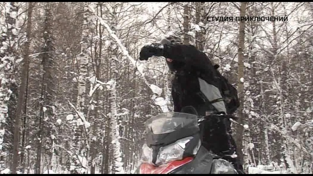 Школа обучения горному вождению снегоходов. Юрма.