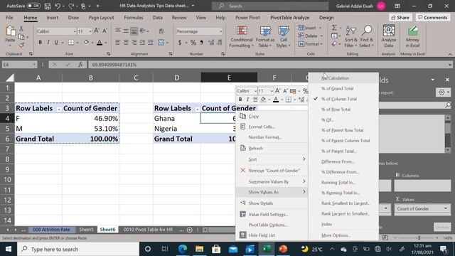 Pivot Table Trick for HR Data Analysis in Microsoft Excel смотреть онлайн