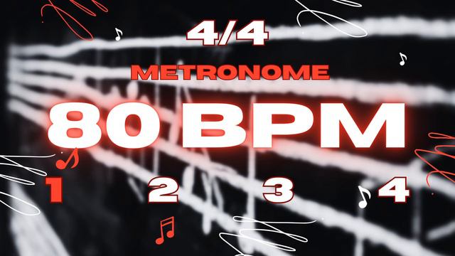 80 BPM - 4/4 Metronome смотреть онлайн