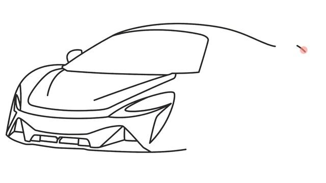 How to draw a car McLaren Artura смотреть онлайн