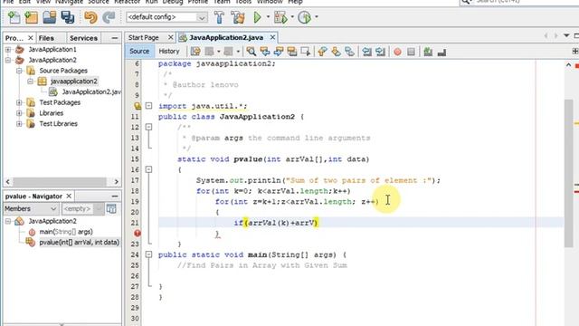 Find Pairs in Array with Given Sum in java смотреть онлайн