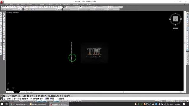 AutoCad Tutorial For Beginners in Hindi Urdu Offset Tool смотреть онлайн