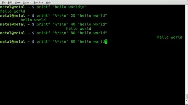 Right Justify Text in BASH - printf - Linux смотреть онлайн