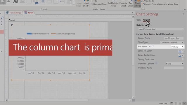 How to create a combo chart in Microsoft Access смотреть онлайн