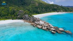 Сейшеллы.4k Ultra HD Video Relax Music, Seychelles Paradise, Beautiful Relax piano Music
