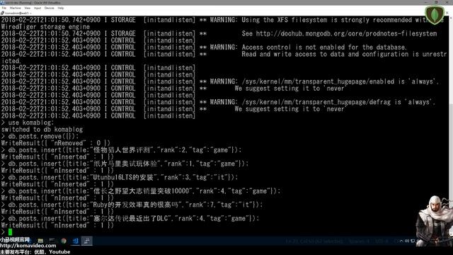07★MongoDB学习★带条件的文档 db.find смотреть онлайн