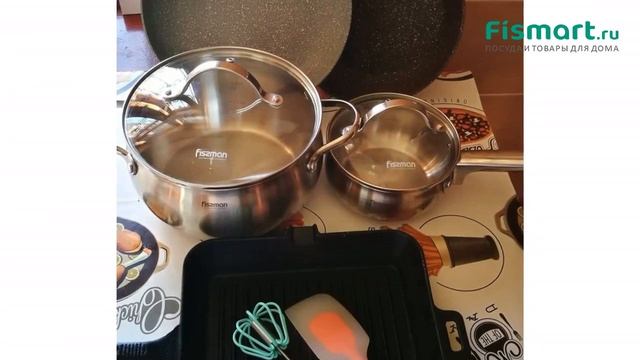 Покупки для кухни | Сковороды: обзор Квадратная сковорода - гриль Fissman 25 х 4 см 4070, купить смотреть онлайн