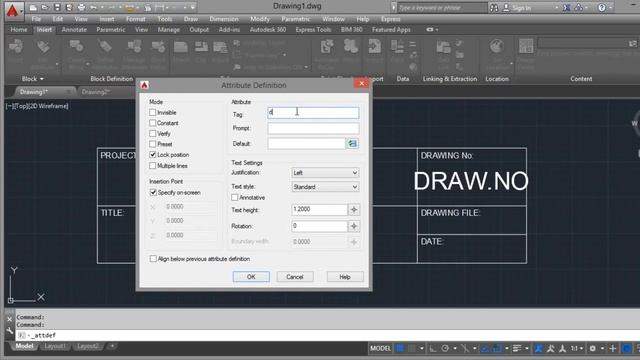 Create Blocks with Attributes in AutoCAD Ex. Plan Title Description смотреть онлайн