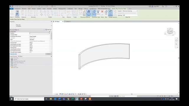 Revit - Rebar, Free form rebar(part 2) - example 20 смотреть онлайн