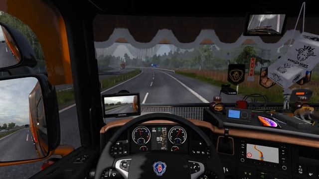ETS2 (v1.32) - Scania RJL Tuning V8 Sound + Interior + Skin [EAGLE Edition] смотреть онлайн