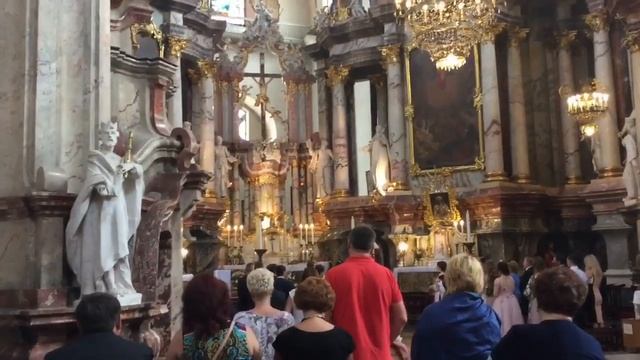 Вильнюс. Венчание в католическом костеле смотреть онлайн