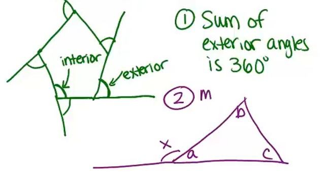 Exterior Angles Theorems: Lesson (Geometry Concepts) смотреть онлайн