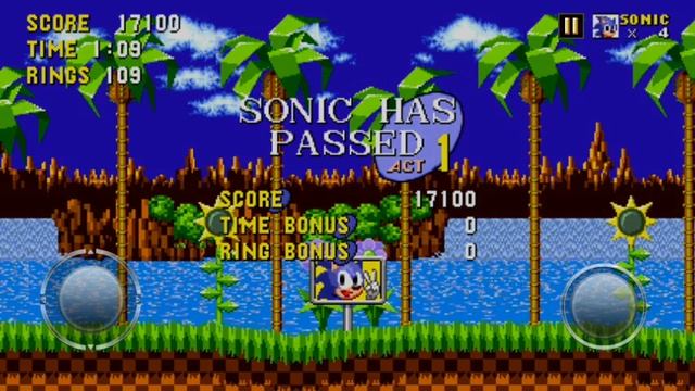 Прохождение игры Соник 1 «1часть» Гринн Хилл смотреть онлайн