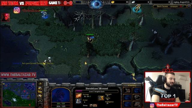 DOTA QUARTER FINALS - NN team vs PUPSIK 1x9 (GAME 1) TOP 1 TOURNAMENT смотреть онлайн