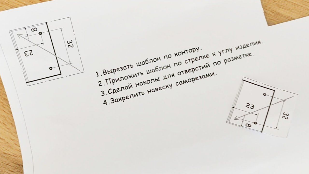 Инструкция | Нанесение разметки отверстий под крепеж подвесных изделий с помощью шаблона