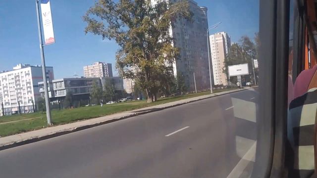 Поездка на маршрутке Т-45 ПАЗ От Академической до площади Минина #транспорт #маршрутка смотреть онлайн