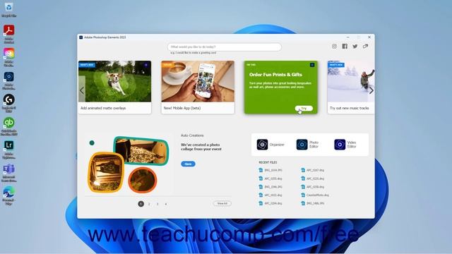 Learn How to Use the Home Screen in Adobe Photoshop Elements 2023: A Training Tutorial смотреть онлайн