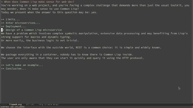 Deploy a Common Lisp microservice in Docker смотреть онлайн