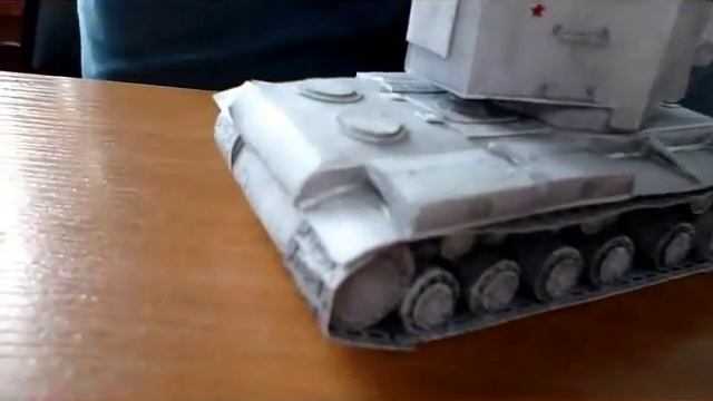Бумажная модель танка КВ-2 смотреть онлайн