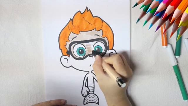Coloring NONNY Drawing from BUBBLE GUPPIES - Fun Sketch with BOOM TOONS смотреть онлайн