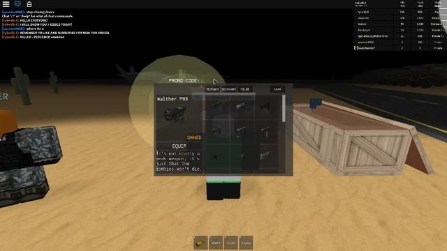 AREA51 ~ NEW CODES ~ GLOCK 17 AND KANTANA ~ FREE ROBLOX CODES смотреть онлайн