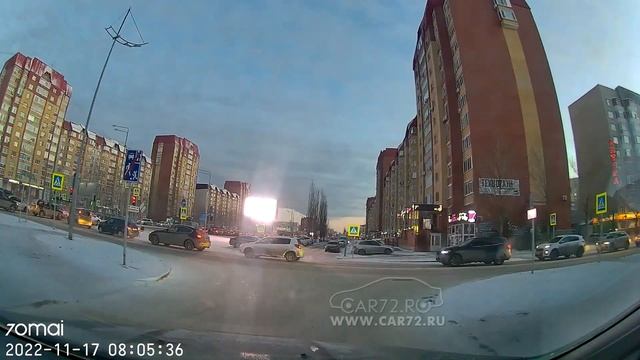 Kia Rio У734ЕА72 обгон по встречной смотреть онлайн