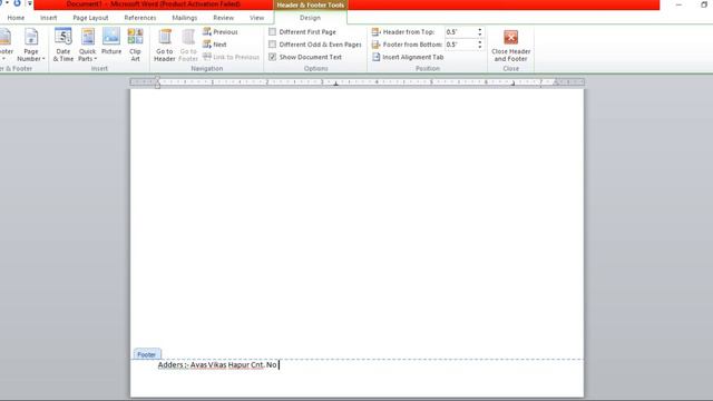 letter head with Header and footer use by MS word смотреть онлайн