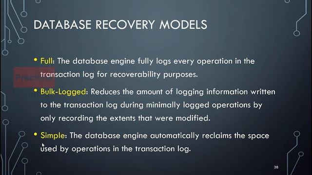 SQL Server Administration Chapter 3 Episode 12 (Persian) (Recovery Models) смотреть онлайн