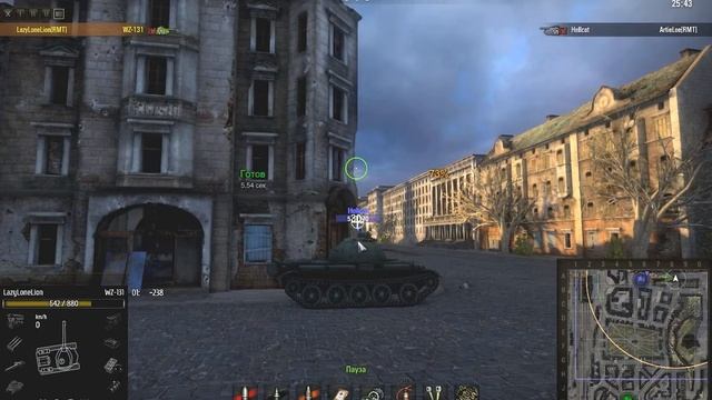 World Of Tanks: Засвет выездом изза угла. смотреть онлайн