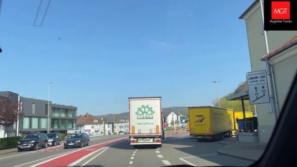 Driving Vlog: Trip from Bad Zurzach Switzerland to Waldshut Germany|MyGlobe Tracks©