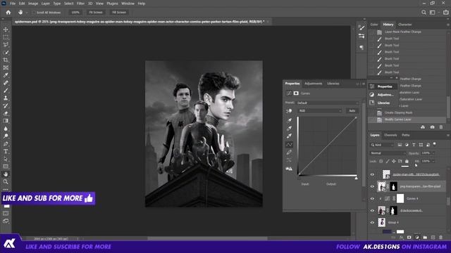 Spider-man No Way Home Movie Poster | Photoshop Speed Art смотреть онлайн