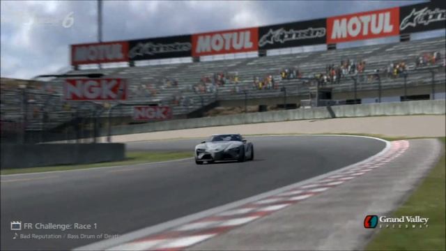 Gran Turismo 6 - FR Challenge Race 1 - Toyota FT 1 Concept - Grand Valley East Circuit смотреть онлайн