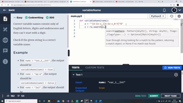 Variable Name | Regex Matching | Python Interview Question смотреть онлайн