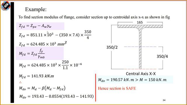 How to Design Laterally Supported Steel Beam | HIGH SHEAR Case | IS:800:2007 смотреть онлайн