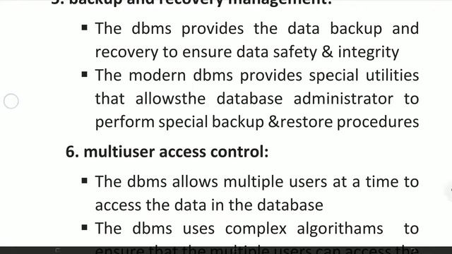 FUNCTIONS / FEATURES / ADVANTAGES OF DBMS || DBMS смотреть онлайн