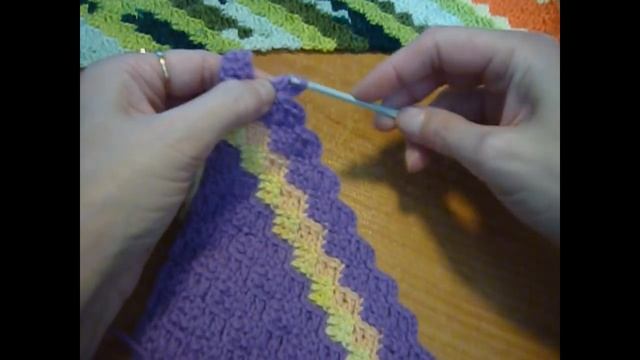 Вязание по диагонали крючком. смотреть онлайн