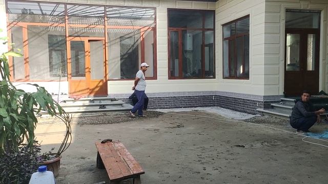 Пахтакорда брусчатка теришни бошладик. смотреть онлайн